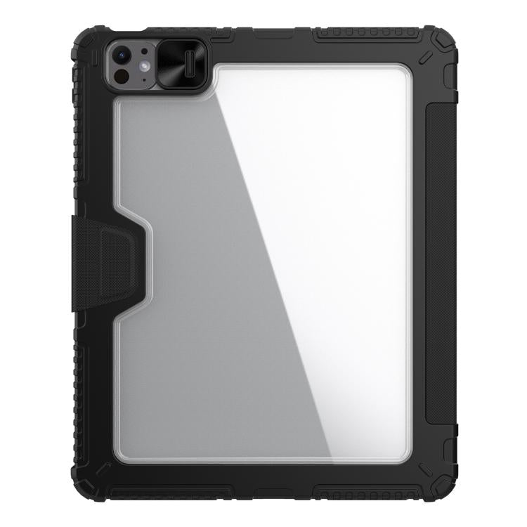 For iPad Air 13 2024 / 2025 / 2026 NILLKIN Bumper Pro Folding Style Tablet Leather Case - Black
