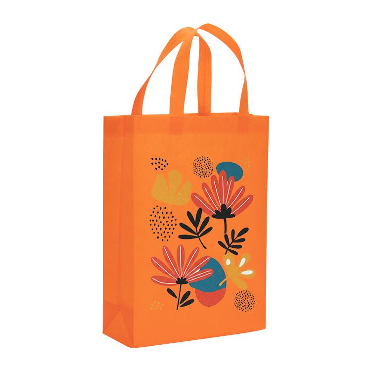 Flowers Printed Non-woven Fabric Bag Print On Your Demand, Size:41x35x12cm