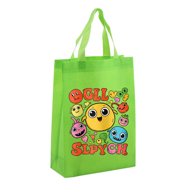 Funny Face Printed Non-woven Fabric Bag Print On Your Demand, Size:35x25x10cm
