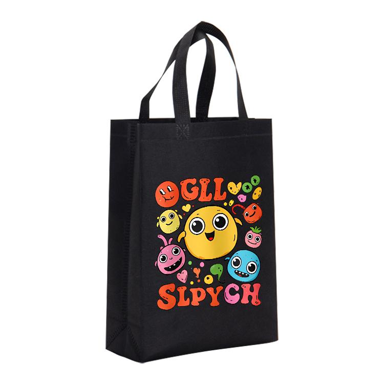 Funny Face Printed Non-woven Fabric Bag Print On Your Demand, Size:38x30x10cm