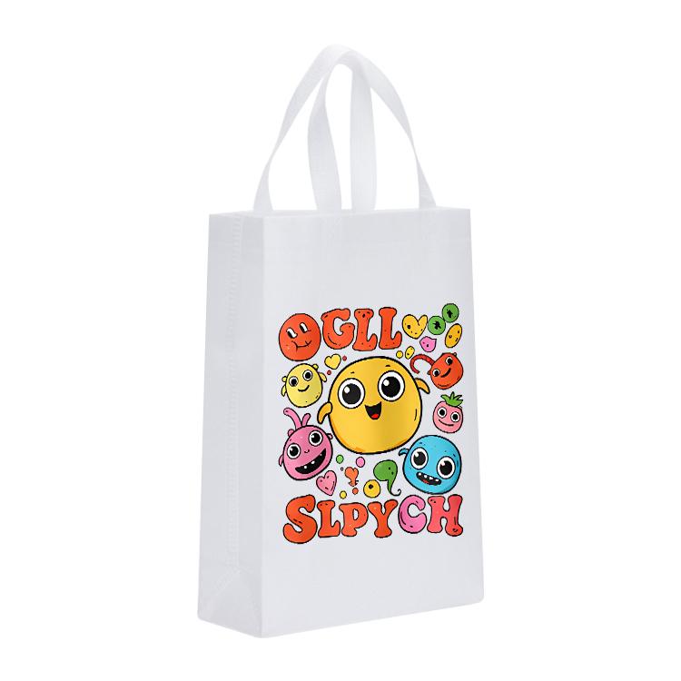 Funny Face Printed Non-woven Fabric Bag Print On Your Demand, Size:41x35x12cm