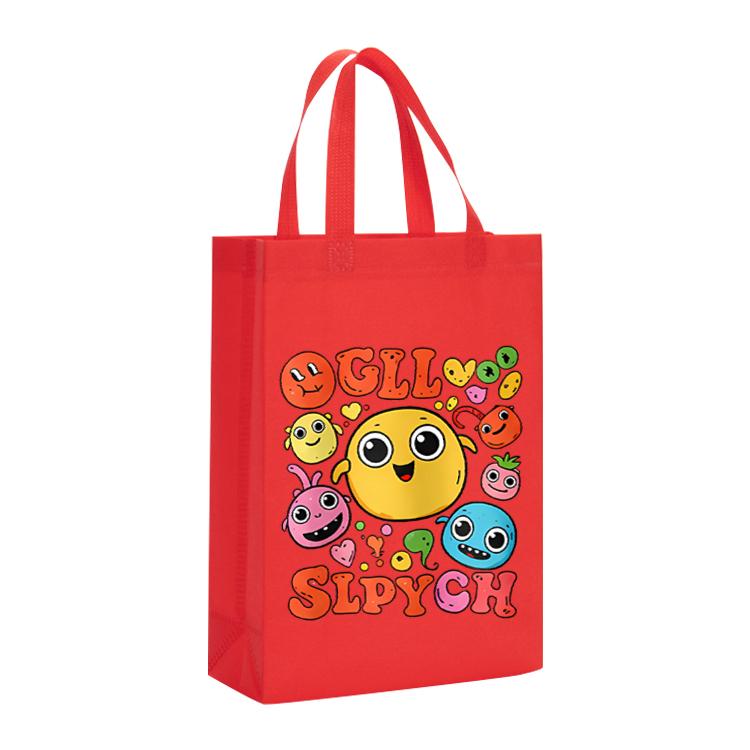 Funny Face Printed Non-woven Fabric Bag Print On Your Demand, Size:41x35x12cm