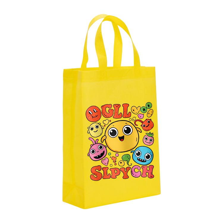 Funny Face Printed Non-woven Fabric Bag Print On Your Demand, Size:41x35x12cm
