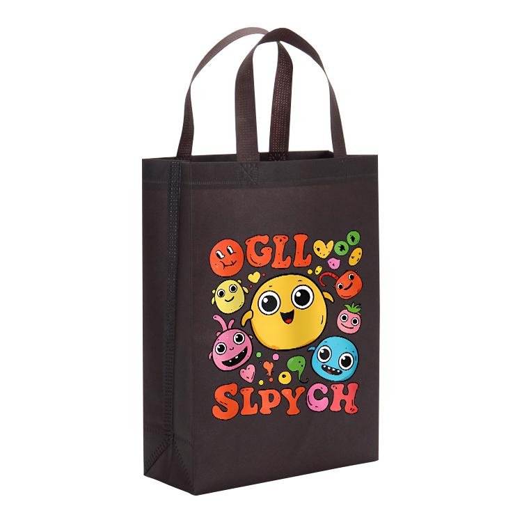 Funny Face Printed Non-woven Fabric Bag Print On Your Demand, Size:41x35x12cm