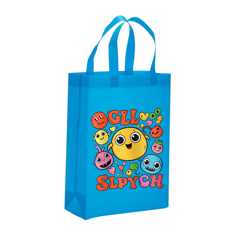 Funny Face Printed Non-woven Fabric Bag Print On Your Demand, Size:41x35x12cm