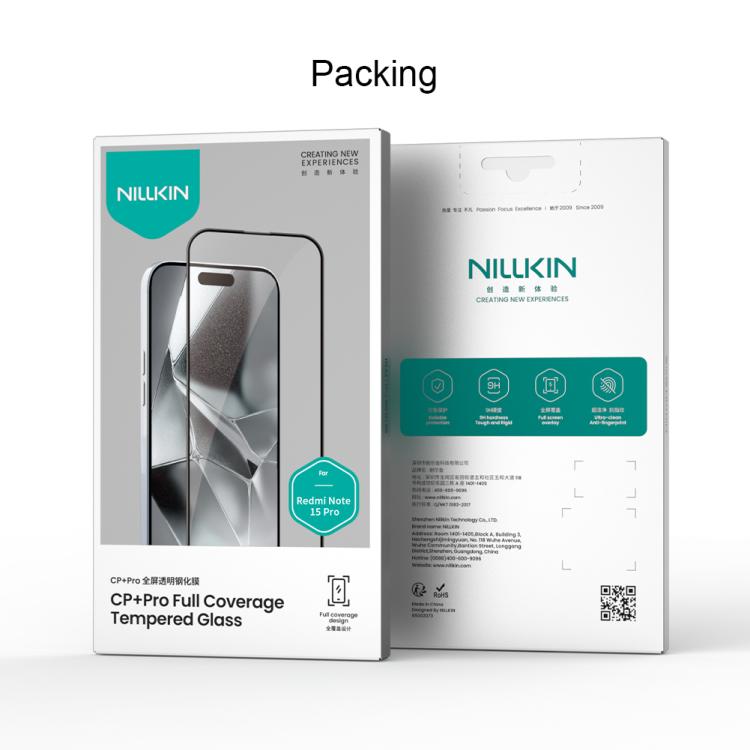 For Redmi Note 15 Pro 5G Global 163.6mm NILLKIN CP+Pro 9H Explosion-proof Tempered Glass Film