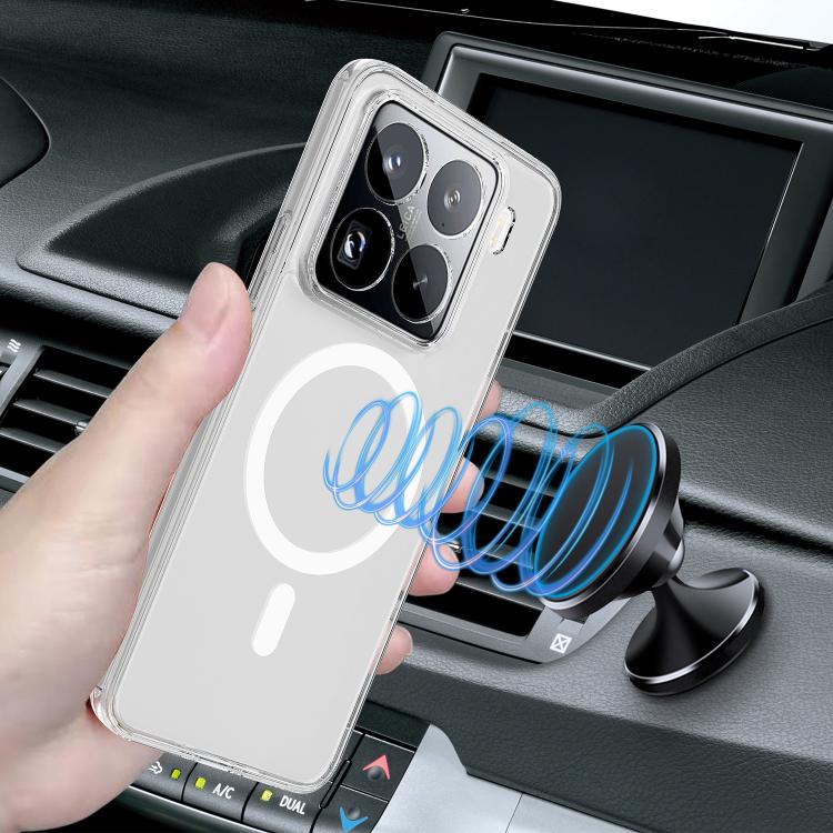 For Xiaomi 15 Pro MagSafe Clear Acrylic PC Hybrid TPU Phone Case - Transparent