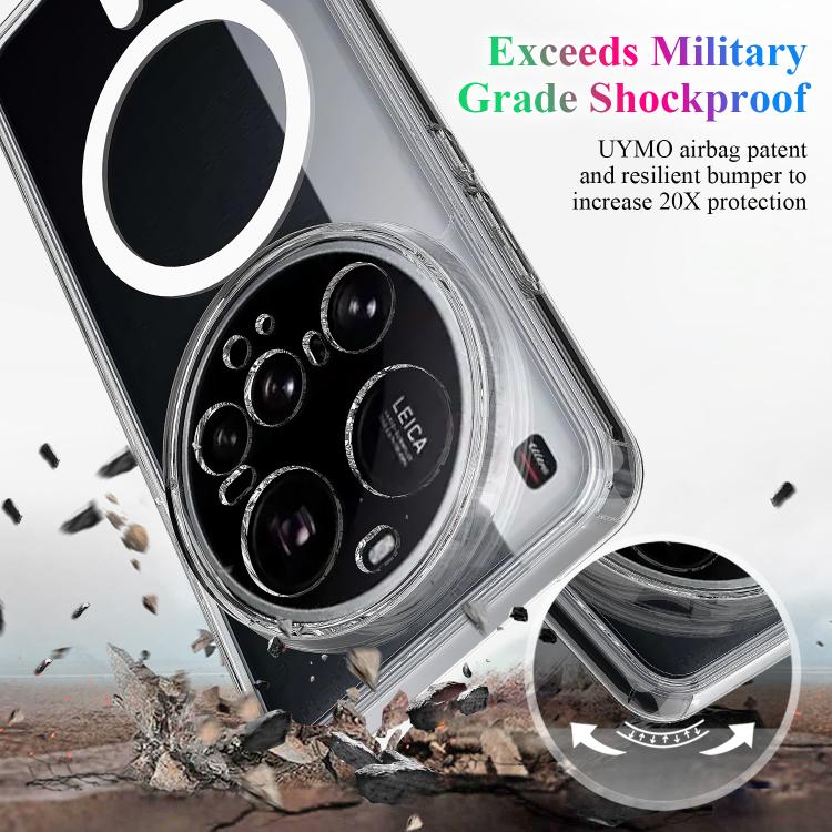 For Xiaomi 15 Ultra MagSafe Clear Acrylic PC Hybrid TPU Phone Case - Transparent