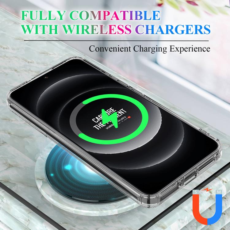 For Xiaomi 14 Ultra MagSafe Clear Acrylic PC Hybrid TPU Phone Case - Transparent