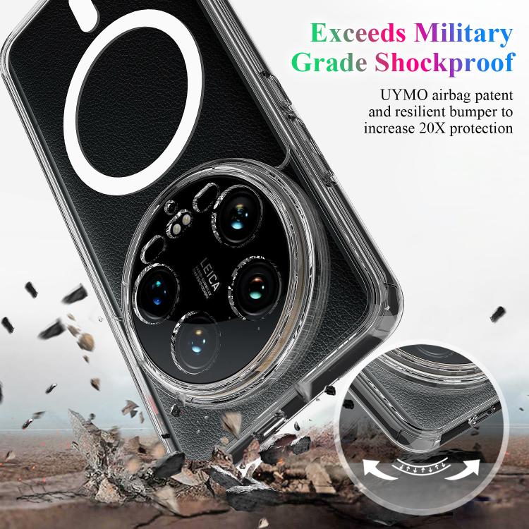 For Xiaomi 14 Ultra MagSafe Clear Acrylic PC Hybrid TPU Phone Case - Transparent