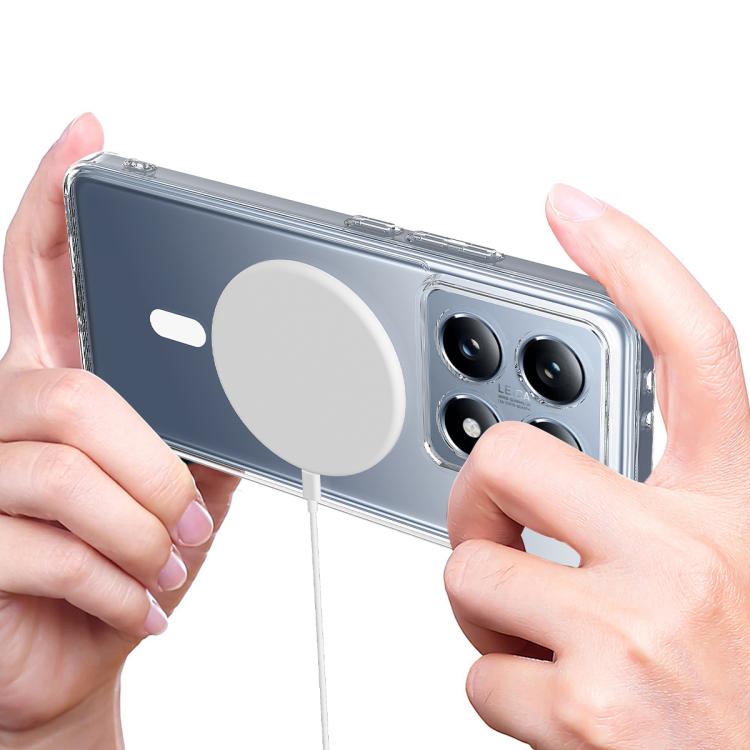 For Xiaomi 14T Pro MagSafe Clear Acrylic PC Hybrid TPU Phone Case - Transparent