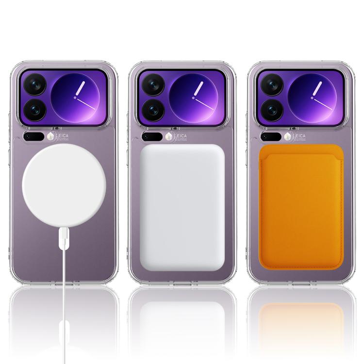 For Xiaomi 17 Pro Max MagSafe Clear Acrylic PC Hybrid TPU Phone Case - Transparent