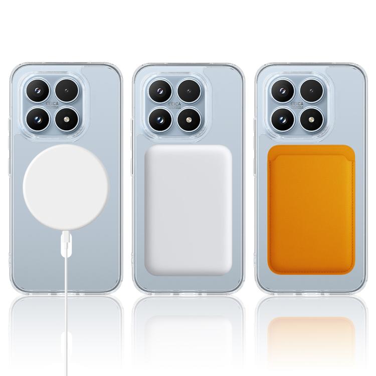 For Xiaomi 17 MagSafe Clear Acrylic PC Hybrid TPU Phone Case - Transparent