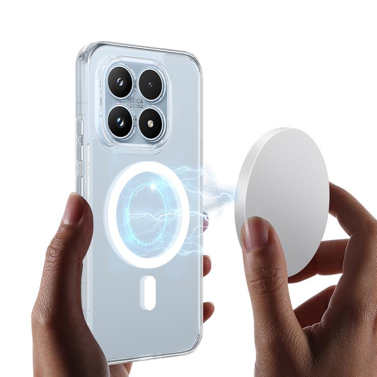 For Xiaomi 17 MagSafe Clear Acrylic PC Hybrid TPU Phone Case - Transparent