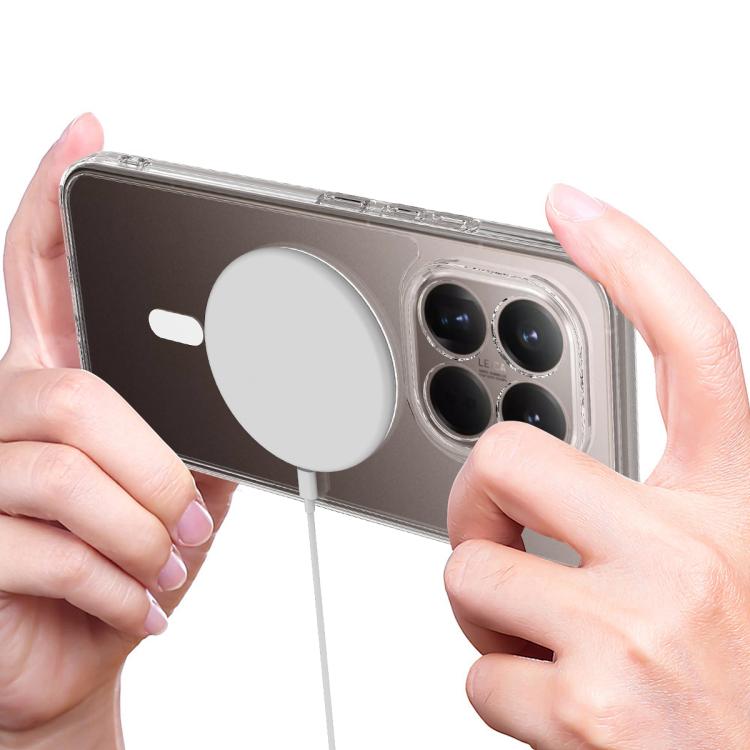 For Xiaomi 15T Pro MagSafe Clear Acrylic PC Hybrid TPU Phone Case - Transparent