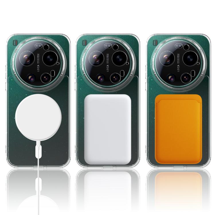 For Xiaomi 17 Ultra MagSafe Clear Acrylic PC Hybrid TPU Phone Case - Transparent