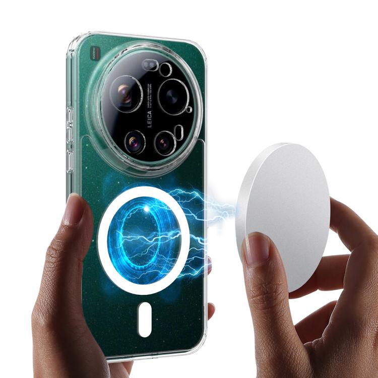 For Xiaomi 17 Ultra MagSafe Clear Acrylic PC Hybrid TPU Phone Case - Transparent