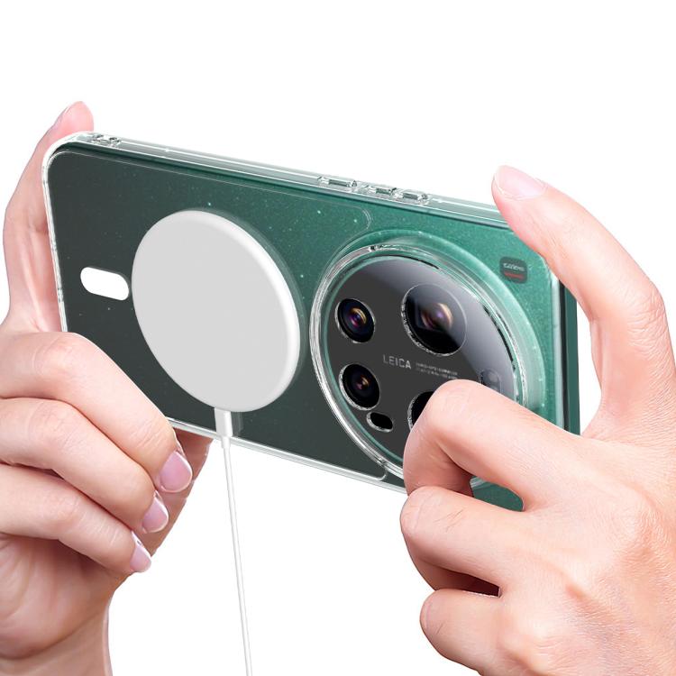 For Xiaomi 17 Ultra MagSafe Clear Acrylic PC Hybrid TPU Phone Case - Transparent