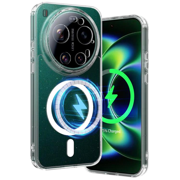 For Xiaomi 17 Ultra MagSafe Clear Acrylic PC Hybrid TPU Phone Case - Transparent