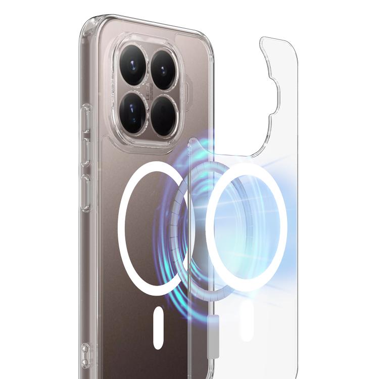 For Xiaomi 17T 5G MagSafe Clear Acrylic PC Hybrid TPU Phone Case - Transparent