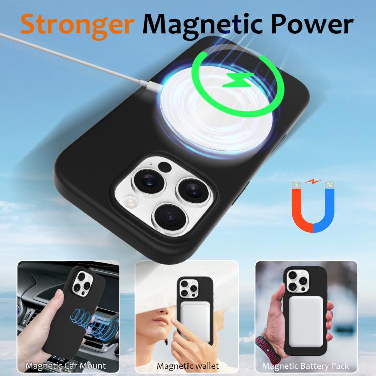 For iPhone 16 Pro Max Silicone Magsafe Phone Case with Camera Control Button