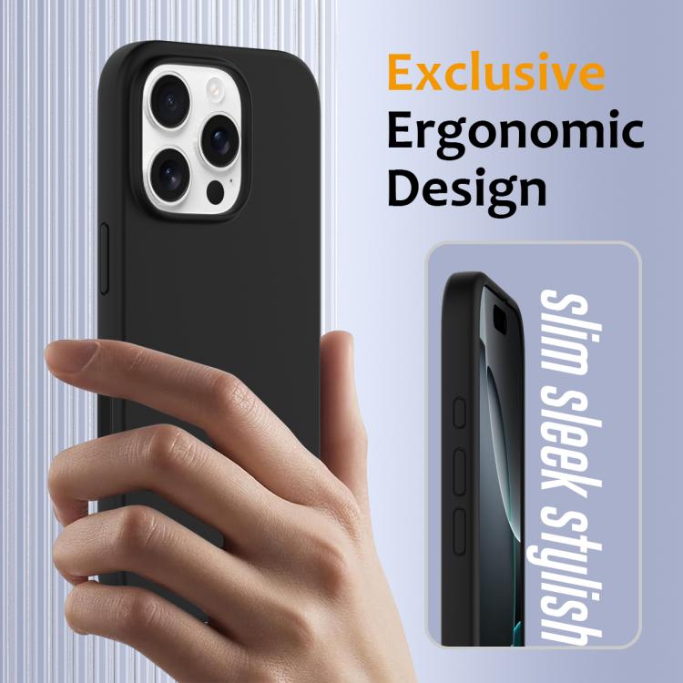 For iPhone 16 Pro Max Silicone Magsafe Phone Case with Camera Control Button