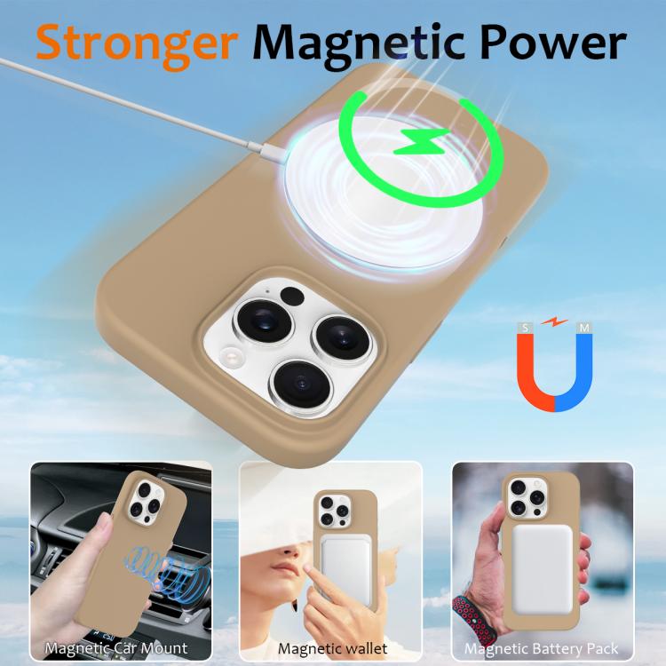 For iPhone 16 Pro Max Silicone Magsafe Phone Case with Camera Control Button