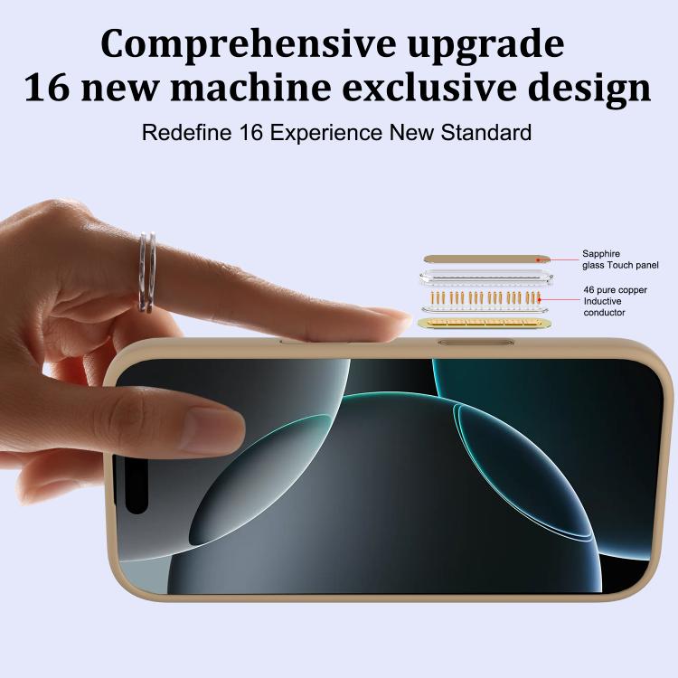 For iPhone 16 Pro Max Silicone Magsafe Phone Case with Camera Control Button
