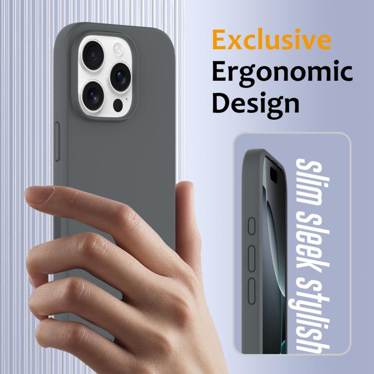 For iPhone 16 Pro Max Silicone Magsafe Phone Case with Camera Control Button