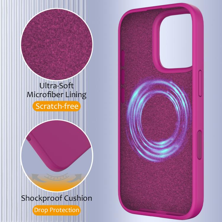 For iPhone 16 Pro Max Silicone Magsafe Phone Case with Camera Control Button