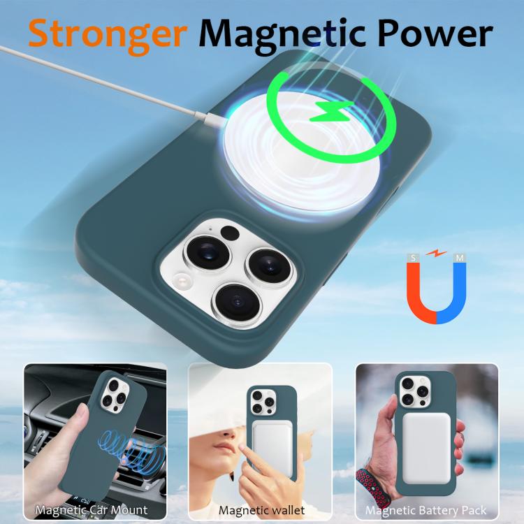 For iPhone 16 Pro Silicone Magsafe Phone Case with Camera Control Button