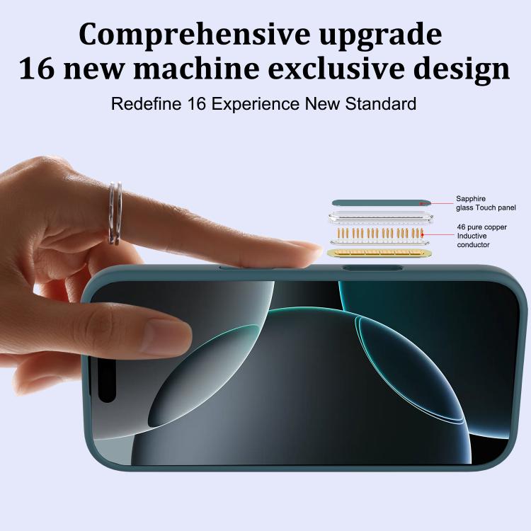 For iPhone 16 Pro Silicone Magsafe Phone Case with Camera Control Button