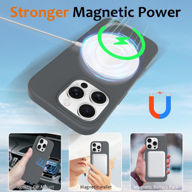 For iPhone 16 Pro Silicone Magsafe Phone Case with Camera Control Button
