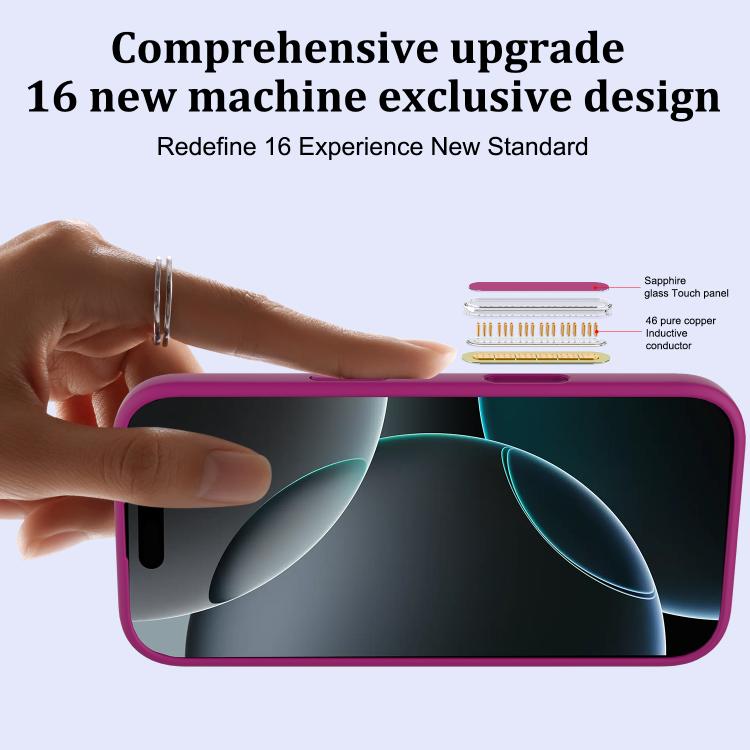 For iPhone 16 Pro Silicone Magsafe Phone Case with Camera Control Button