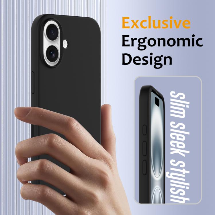 For iPhone 16 Plus Silicone Magsafe Phone Case with Camera Control Button