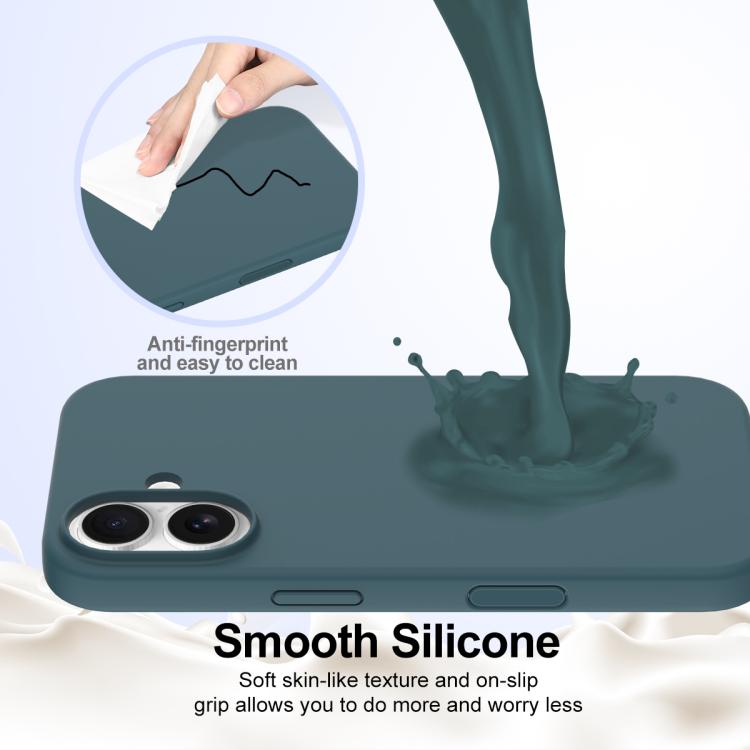 For iPhone 16 Plus Silicone Magsafe Phone Case with Camera Control Button
