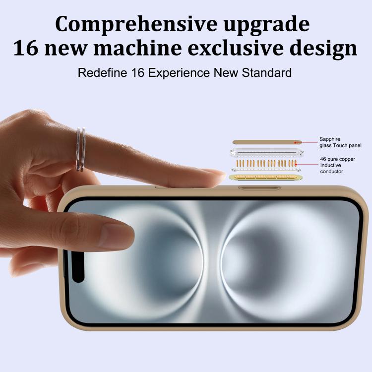 For iPhone 16 Plus Silicone Magsafe Phone Case with Camera Control Button