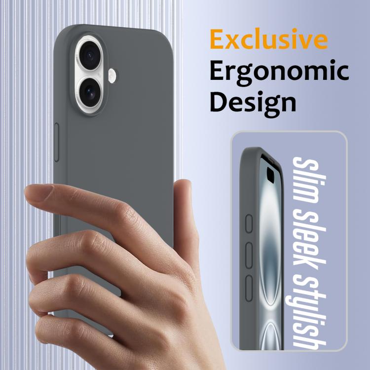 For iPhone 16 Plus Silicone Magsafe Phone Case with Camera Control Button