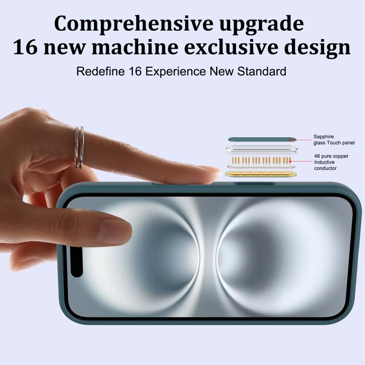 For iPhone 16 Silicone Magsafe Phone Case with Camera Control Button