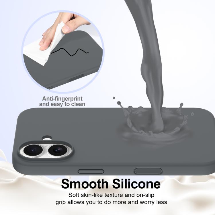 For iPhone 16 Silicone Magsafe Phone Case with Camera Control Button