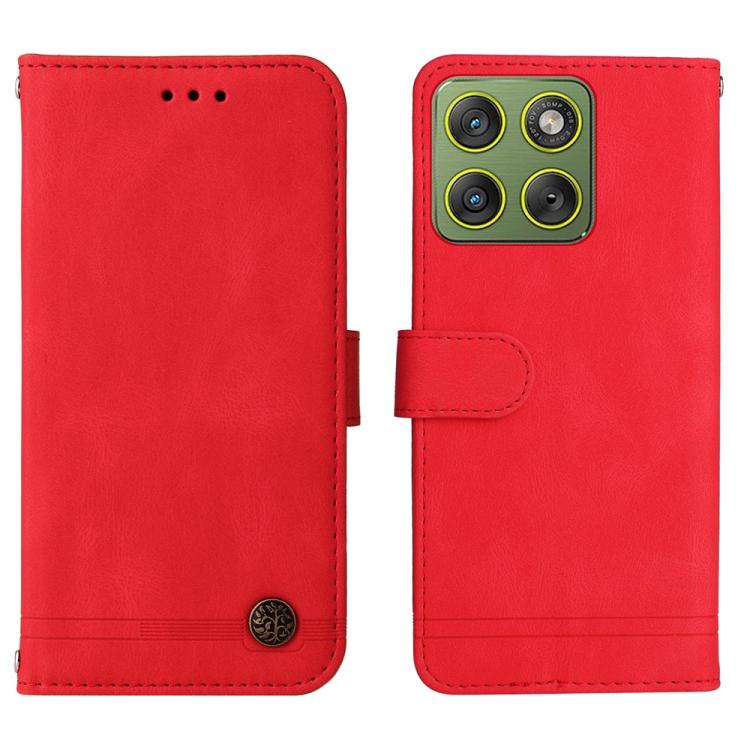For Motorola Edge 70 5G / Moto X70 Air 5G Skin Feel Life Tree Metal Button Leather Phone Case