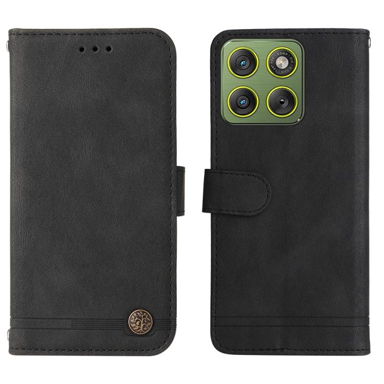 For Motorola Edge 70 5G / Moto X70 Air 5G Skin Feel Life Tree Metal Button Leather Phone Case
