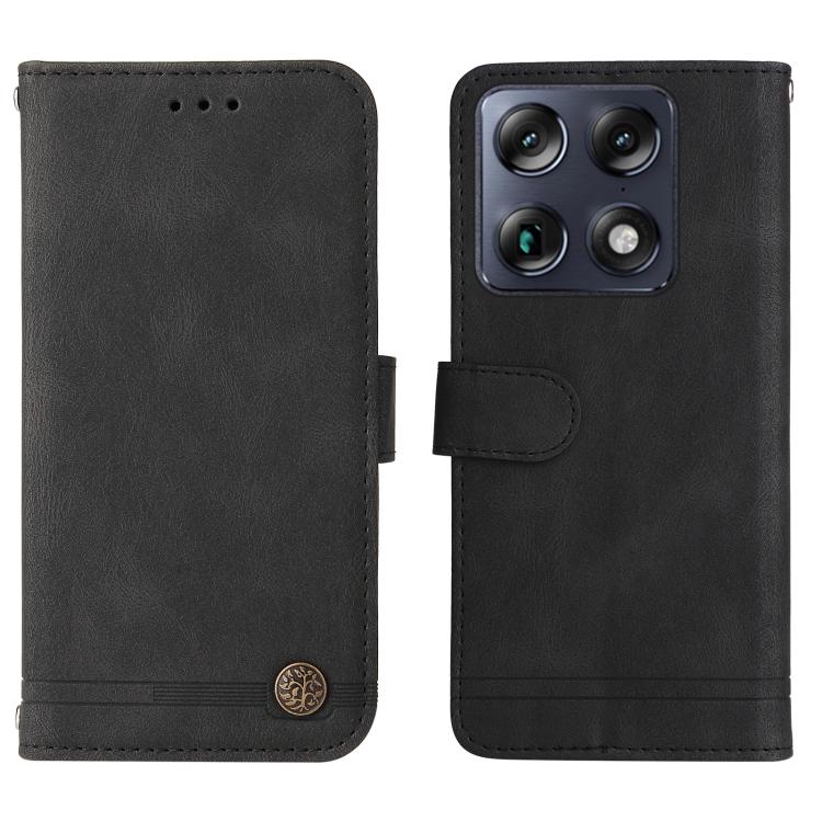 For Motorola Signature / Moto X70 Air Pro 5G Skin Feel Life Tree Metal Button Leather Phone Case