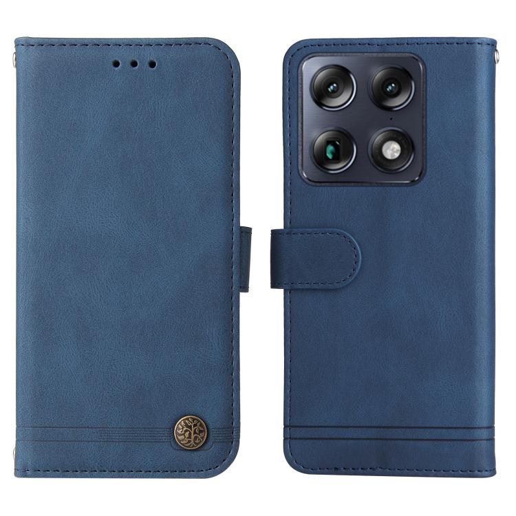 For Motorola Signature / Moto X70 Air Pro 5G Skin Feel Life Tree Metal Button Leather Phone Case