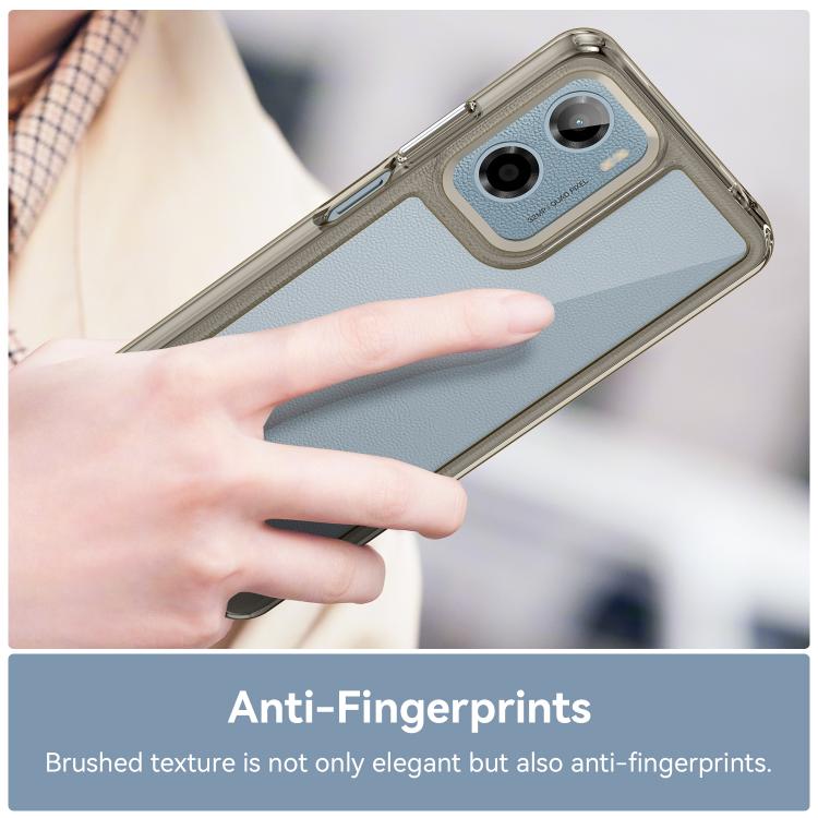 For Motorola Moto E15 Colorful Series Acrylic Hybrid TPU Phone Case