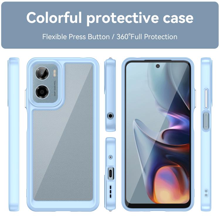 For Motorola Moto G05 Colorful Series Acrylic Hybrid TPU Phone Case
