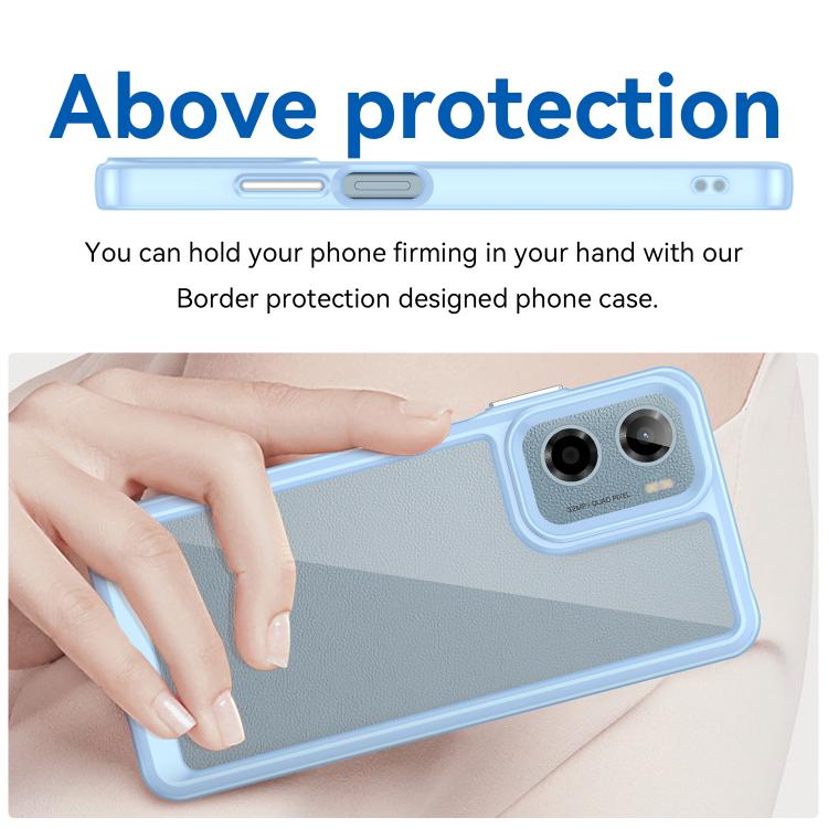 For Motorola Moto G05 Colorful Series Acrylic Hybrid TPU Phone Case