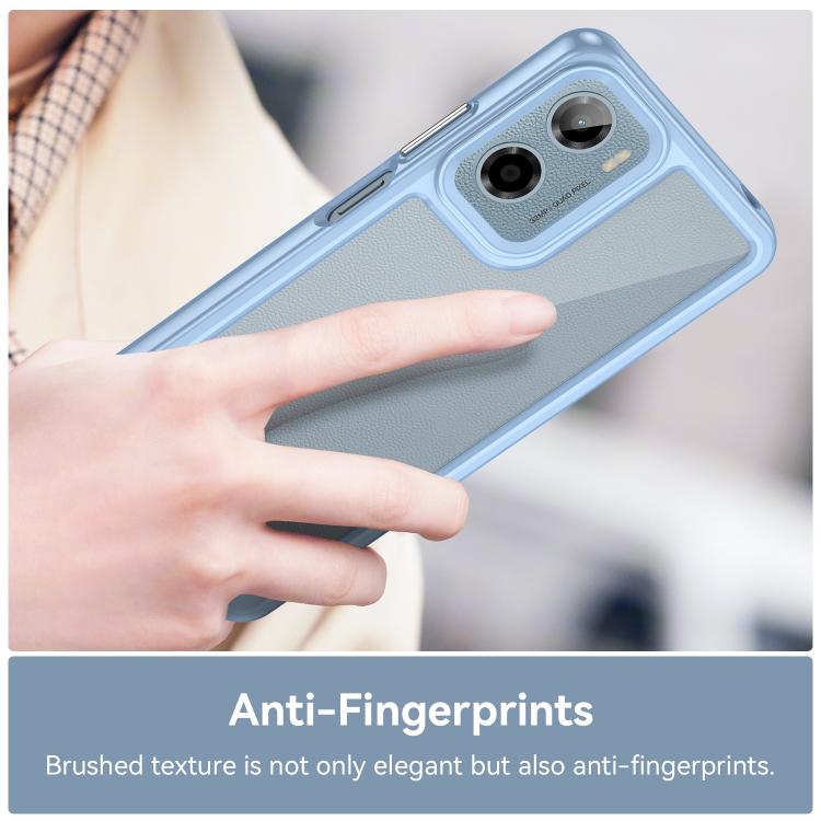 For Motorola Moto G05 Colorful Series Acrylic Hybrid TPU Phone Case