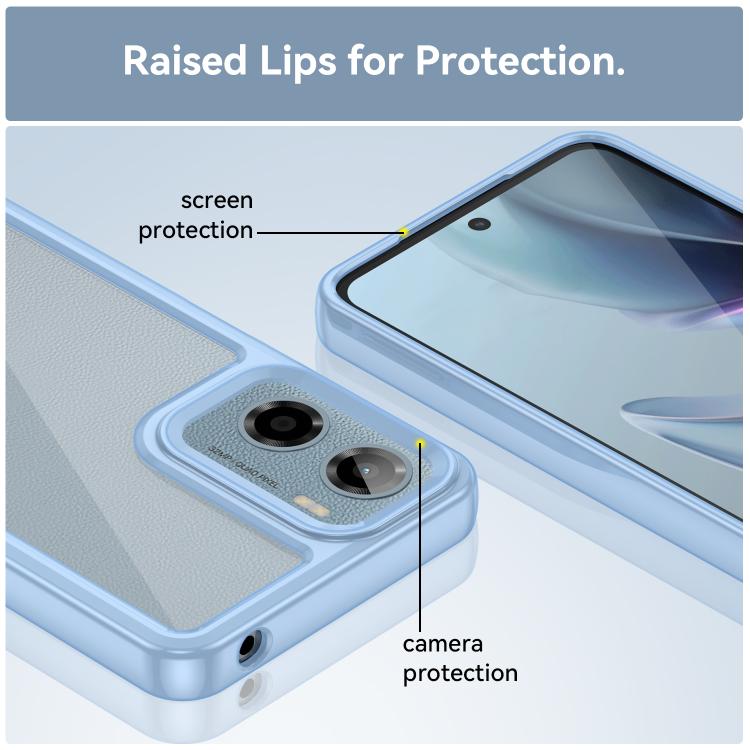For Motorola Moto G05 Colorful Series Acrylic Hybrid TPU Phone Case