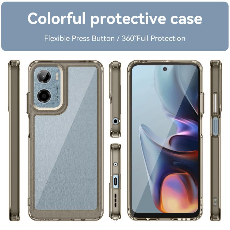 For Motorola Moto G05 Colorful Series Acrylic Hybrid TPU Phone Case